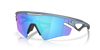 Oakley Sphaera Slash Sunglasses (Matte Trans Stonewash) Prizm Sapphire Polarized Lens
