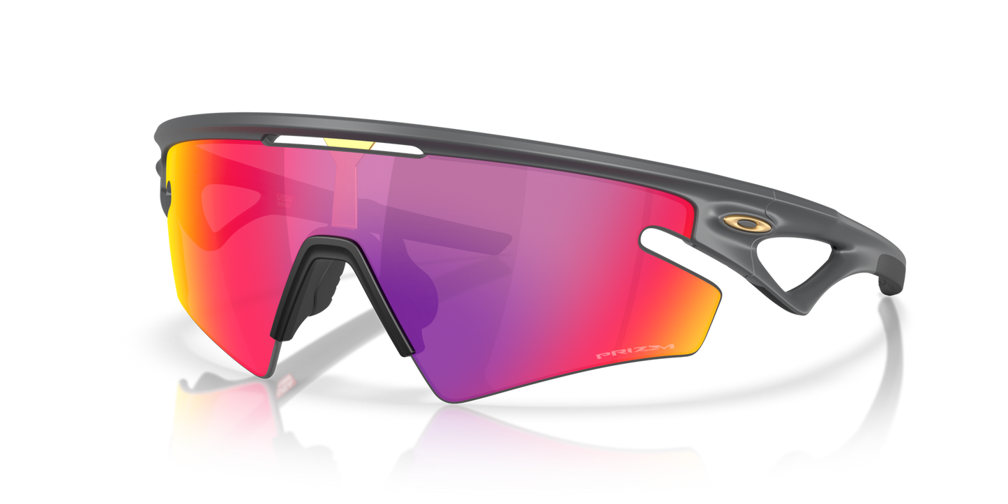 Oakley Sphaera Slash Sunglasses (Matt Carbon) Prizm Road Lens
