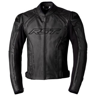 RST S1 (CE) Men's Leather Jacket - Black/Black
