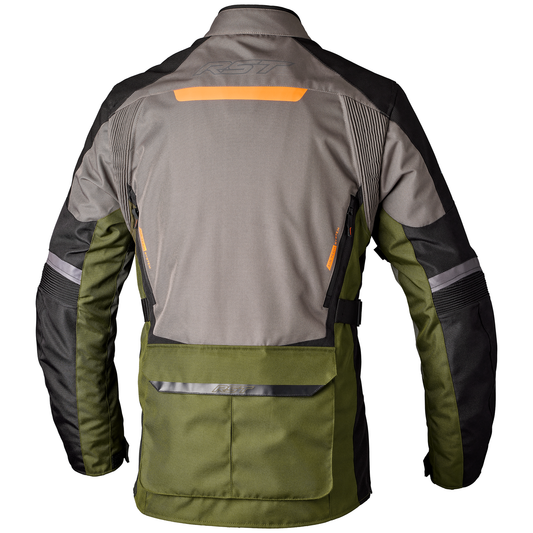 RST Maverick Evo (CE) Men's Textile Jacket - Khaki/Grey/Orange