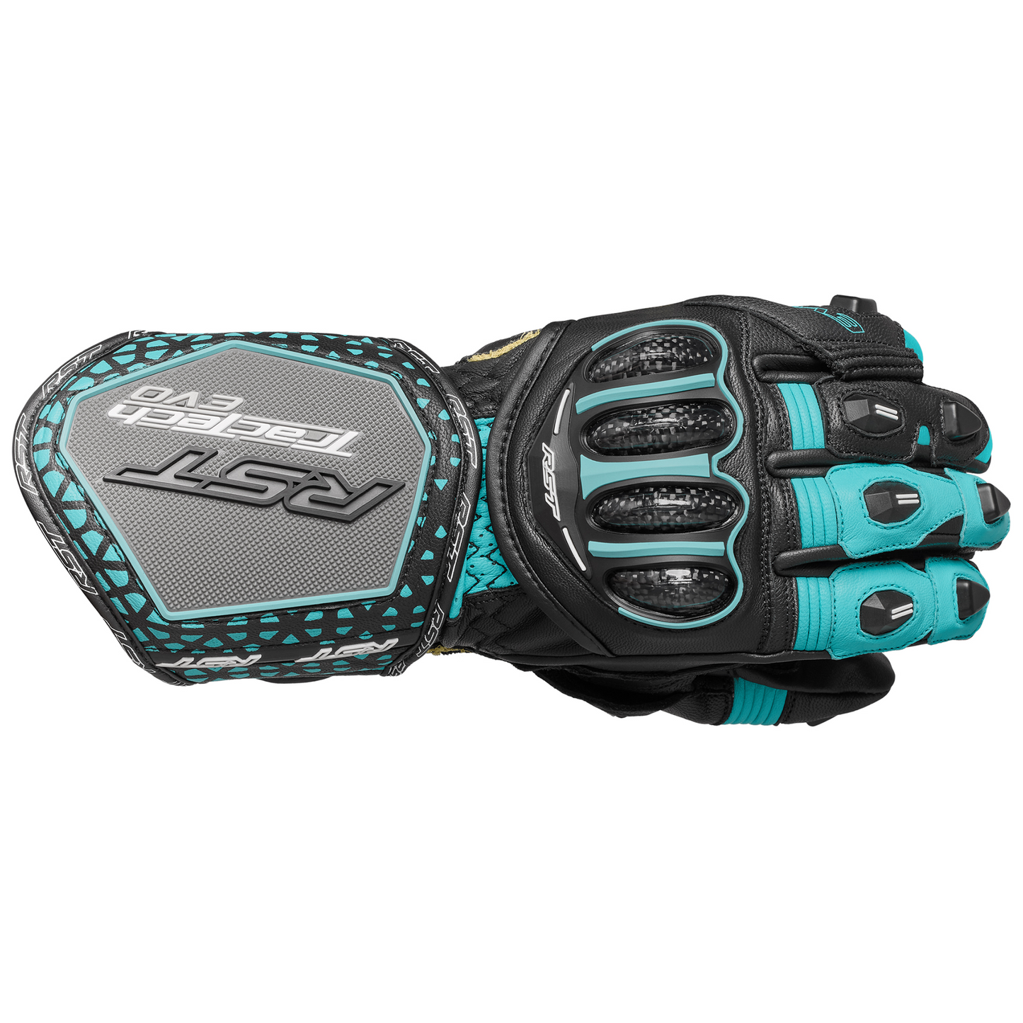 RST Tractech Evo 4 Ladies Gloves (CE) - BLUE/AQUA/GREY