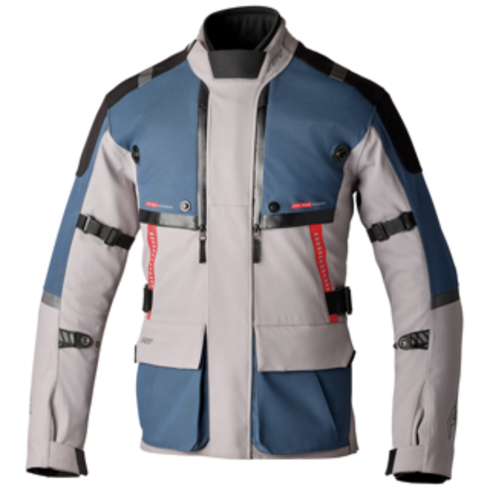 RST Pro Series Vulcan CE Mens Textile Jacket Silver Blue