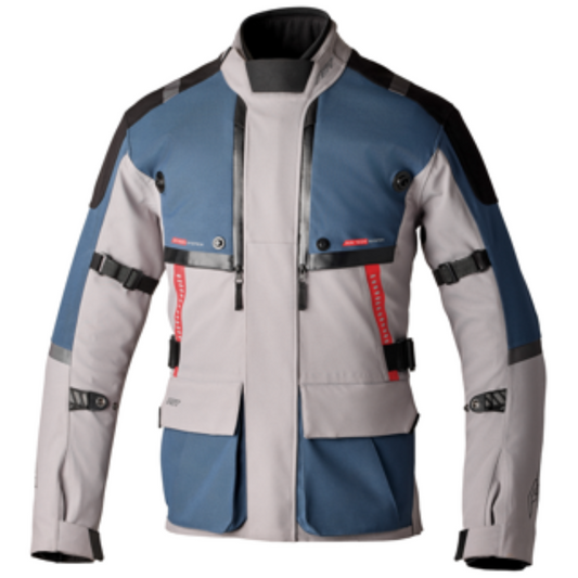 RST Pro Series Vulcan CE Mens Textile Jacket Silver Blue