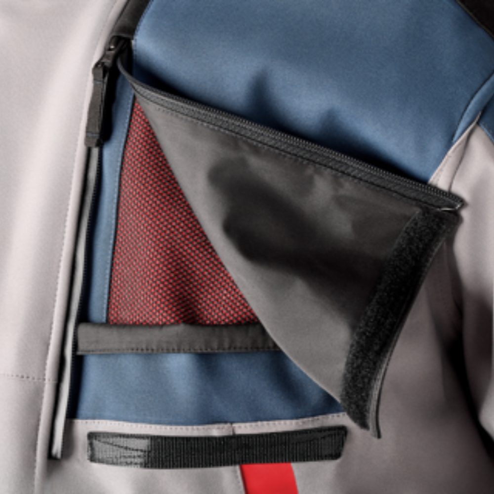 RST Pro Series Vulcan CE Mens Textile Jacket Silver Blue