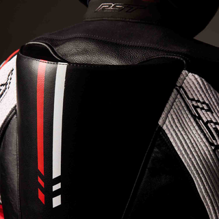 RST Race Dept V4.2 Kangaroo One Piece D3O Airbag Leather Suit - Black / Red / White