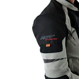 RST Pro Series Ventilator D3O Men's Textile Jacket - Black / Silver