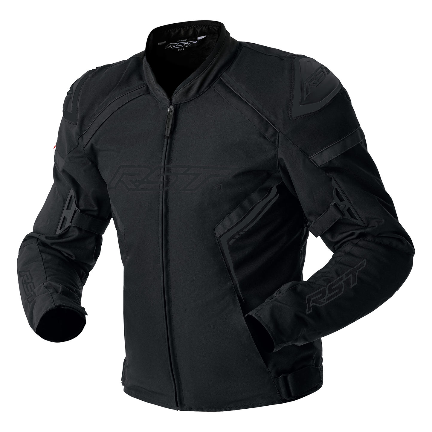 RST RST S1 D30 Textile Jacket - Black/Black - Front View