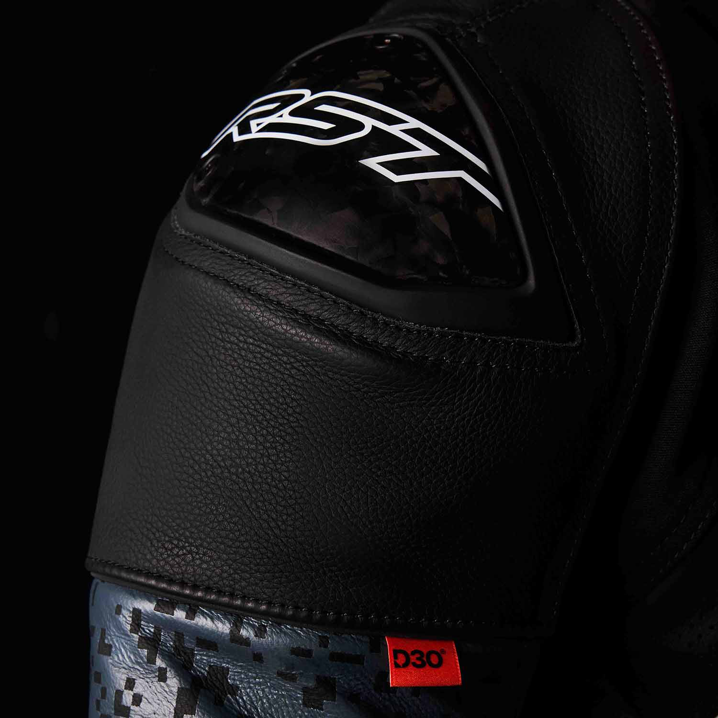 RST RST Pro Series Supersport-K D3O Leather Jacket Grey / Black - View 12