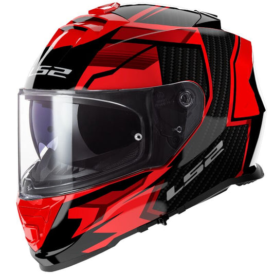LS2 FF800 STORM 2 TRACKER BLACK RED-06 Helmets (Gloss)