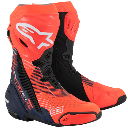 Supertech R Le Marquez R04 Vented Boot - F.Red/Dark Blue/Black - LIMITED EDITION (Latest Version)