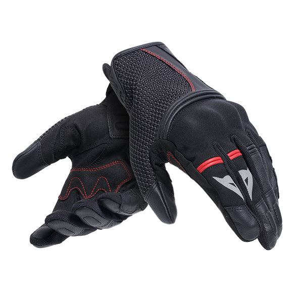 DAINESE NAMIB GLOVES BLACK RED 631