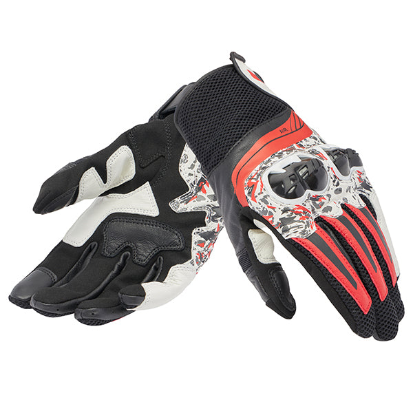 Dainese DAINESE MIG 3 UNI LEATHER GLOVES BLACK RED 32J - Front View