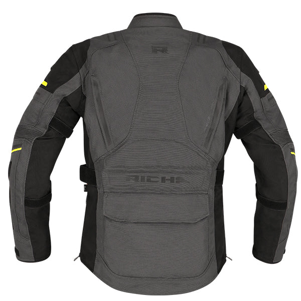 Richa RICHA INFINITY 3 JACKET LADY BLACK/GREY/YELLOW FLU - Side View