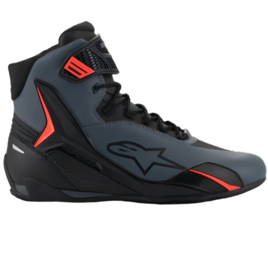 Alpinestars Faster 4 Shoes Black Grey Red Fluo