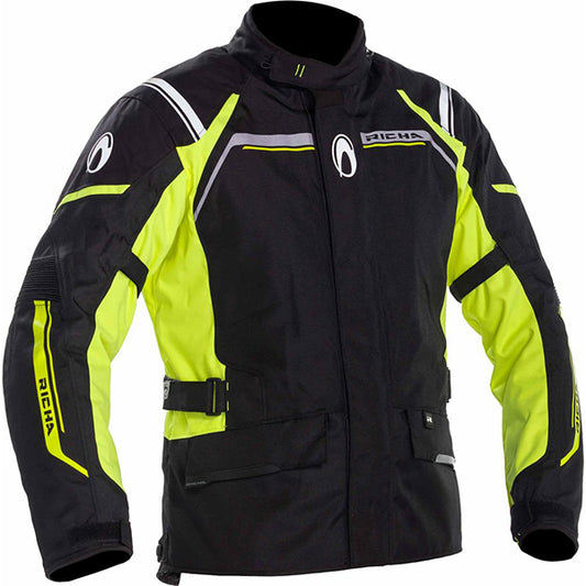 RICHA STORM 2 JACKET BLACK/YELLOW FLU