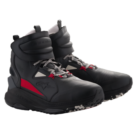 Alpinestars Speedstreet Shoes Black Ecru Bright Red