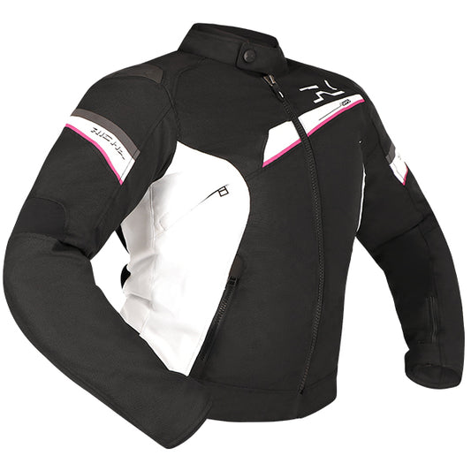 RICHA GOTHAM 3 WATERPROOF JACKET LADIES BLACK/WHITE /PINK