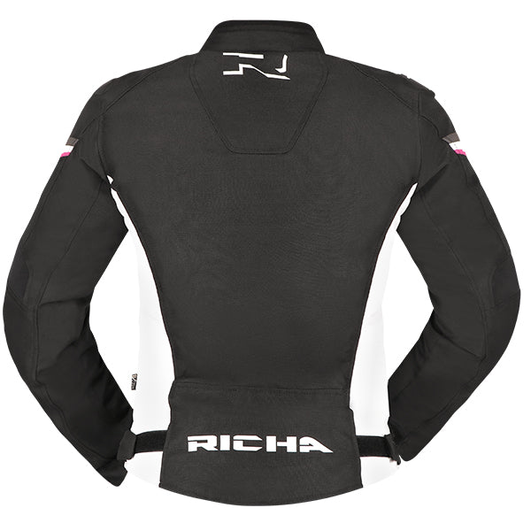 RICHA GOTHAM 3 WATERPROOF JACKET LADIES BLACK/WHITE /PINK