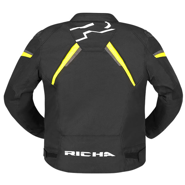 RICHA GOTHAM 3 WP JACKET BLACK/YELLOW FLUO