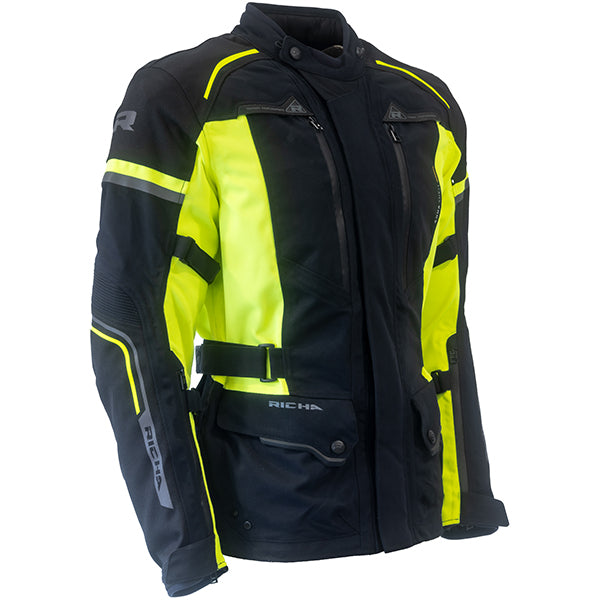 RICHA INFINITY PRIME LAMINATED JACKET  BLACK FLO YELLOW