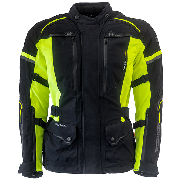 RICHA INFINITY PRIME LAMINATED JACKET  BLACK FLO YELLOW