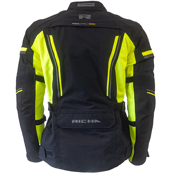RICHA INFINITY PRIME LAMINATED JACKET  BLACK FLO YELLOW