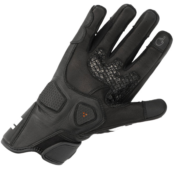 RICHA STRADALE STEALTH GLOVES BLK/WHT