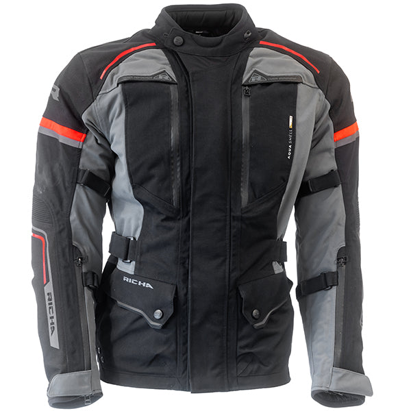 RICHA INFINITY PRIME LAMINATED JACKET BLACK GREY RED