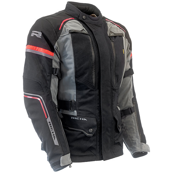 RICHA INFINITY PRIME LAMINATED JACKET BLACK GREY RED