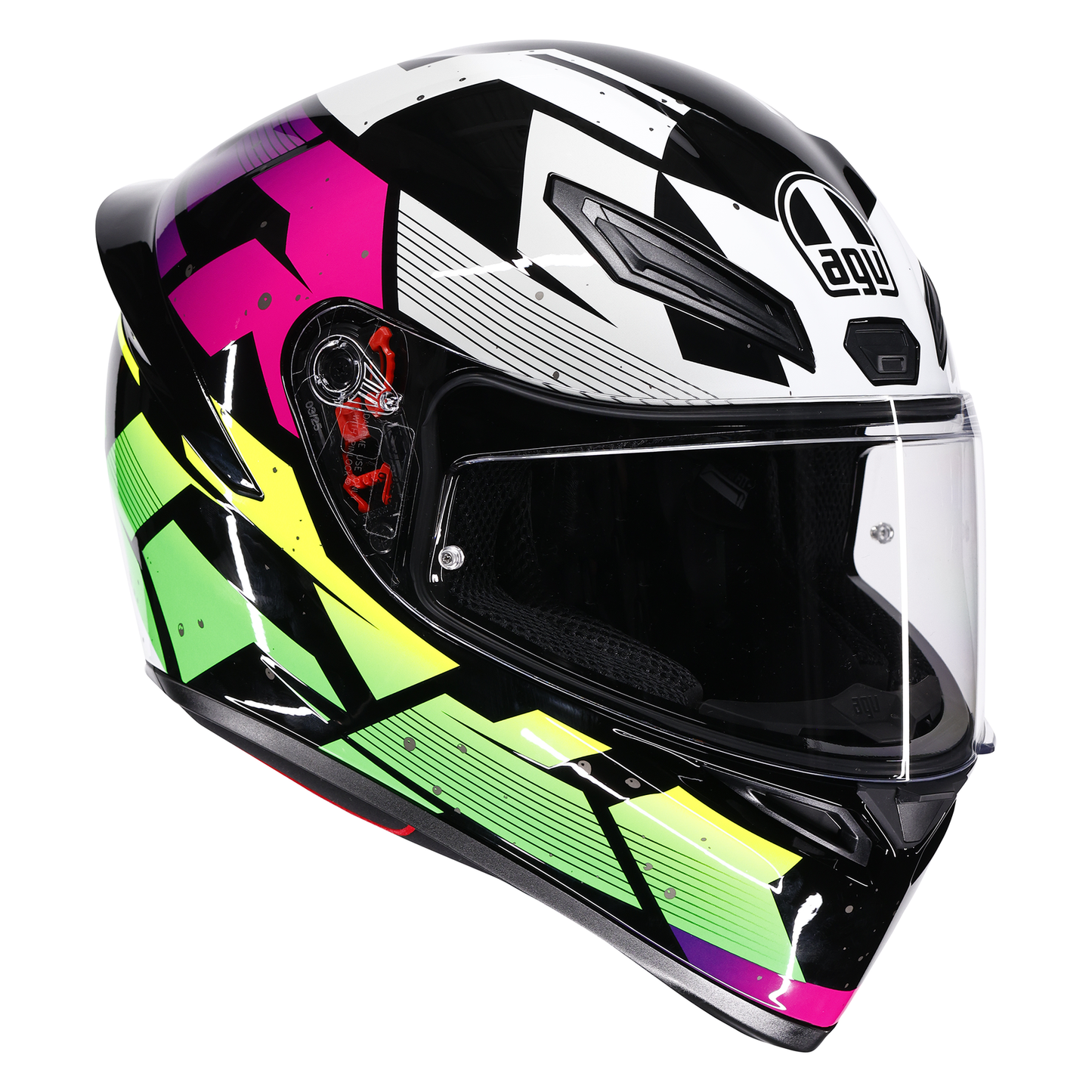 AGV AGV K1-S Punkpulse Black / Purple / Lime - View 7
