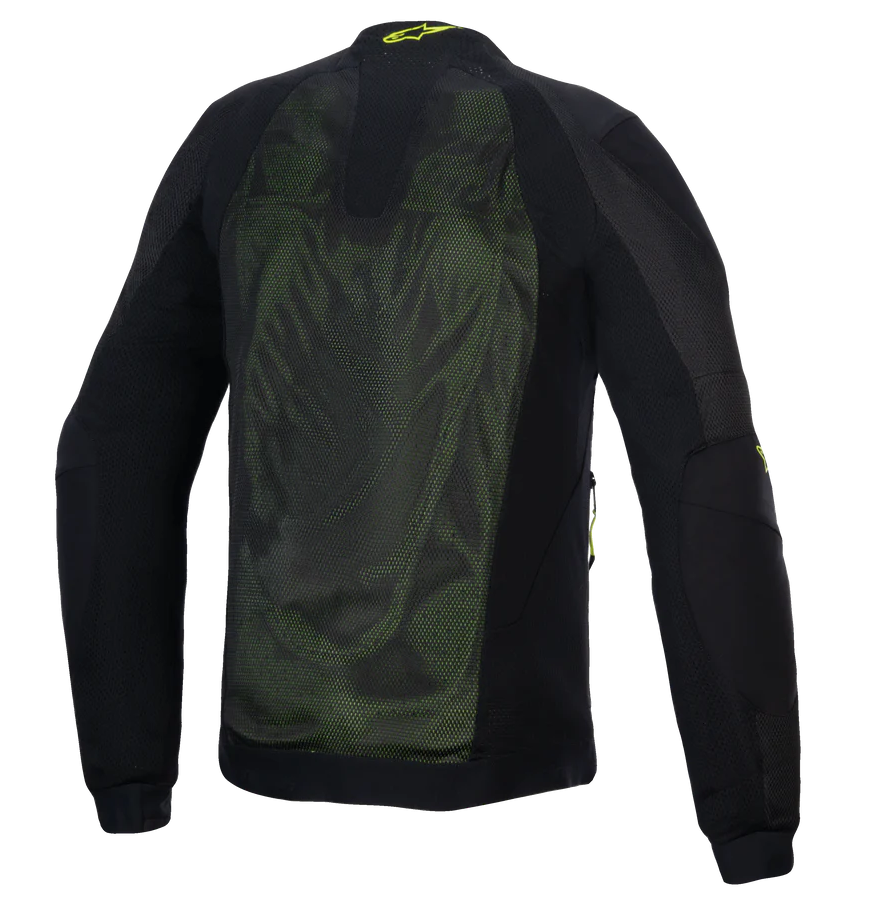 Alpinestars Troop-Air Jacket- Black Yellow Fluo