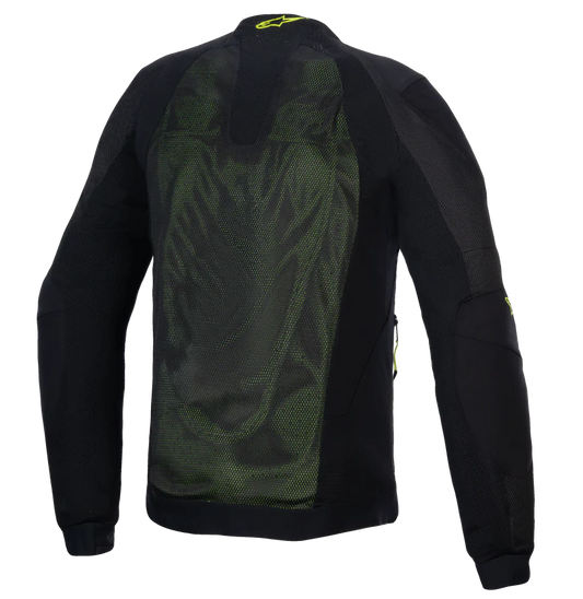 Alpinestars Troop-Air Jacket- Black Yellow Fluo