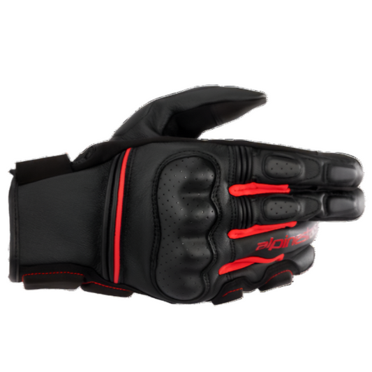 Alpinestars Phenom Leather Gloves Black /Bright Red
