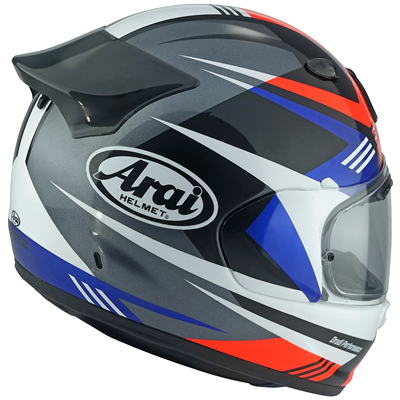 Arai Quantic Mark - RED/BLU with FREE Clear Pinlock