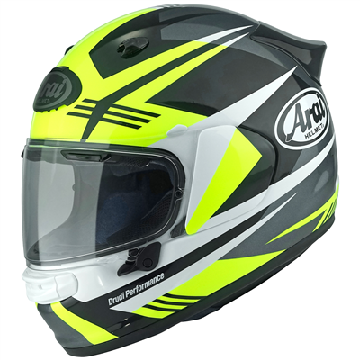 Arai Quantic Mark - YELLOW with FREE Clear Pinlock