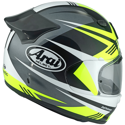 Arai Quantic Mark - YELLOW with FREE Clear Pinlock