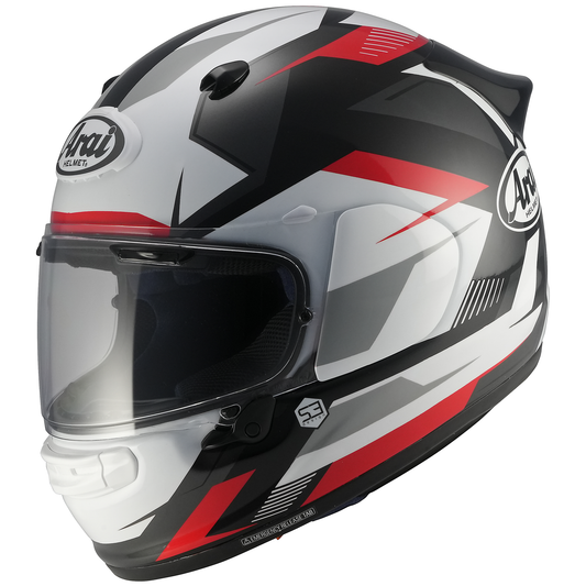 Arai Quantic Supra Red with FREE Clear Pinlock
