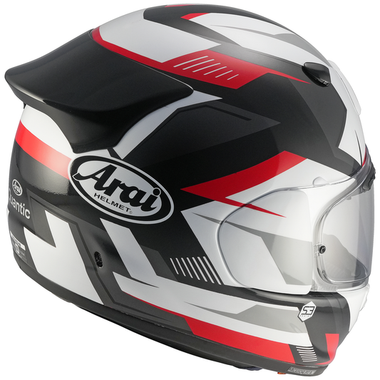 Arai Quantic Supra Red with FREE Clear Pinlock