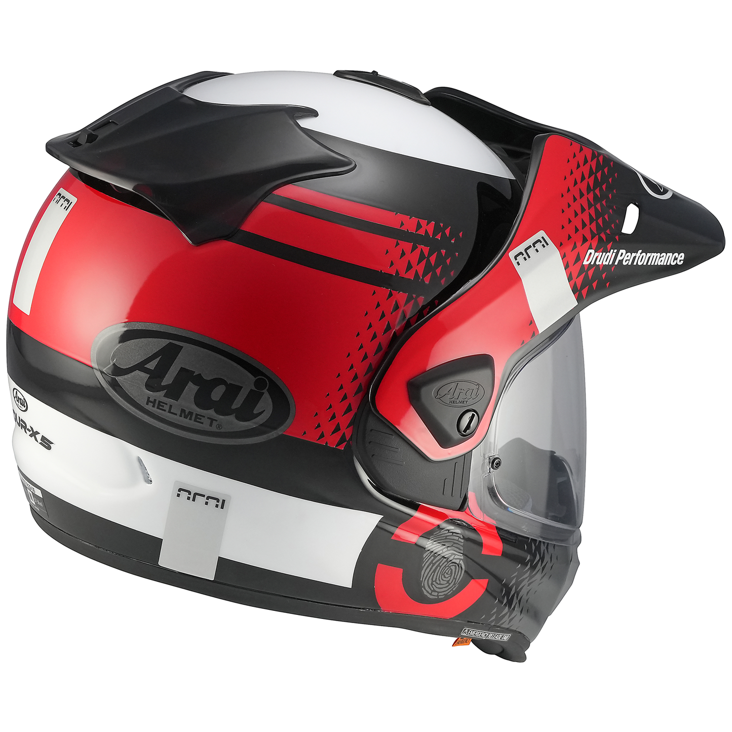 Arai Arai Tour-X 5 Print Red - Side View