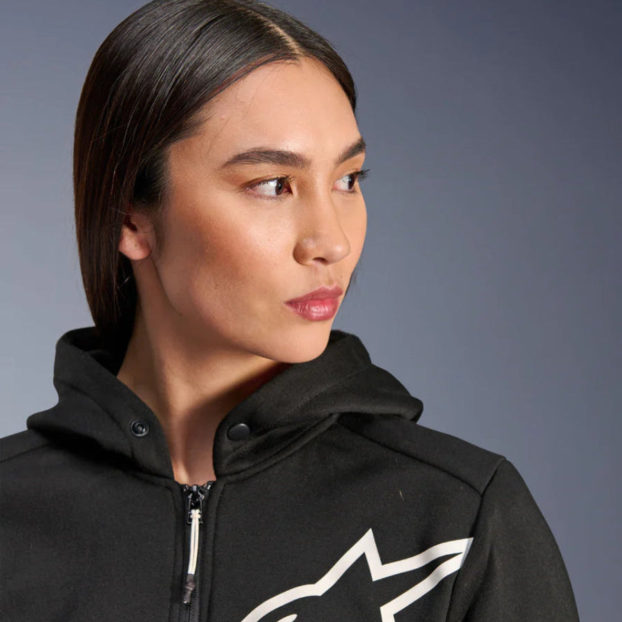 Alpinestars Stella Chrome V2 Sport Hoodie Black White
