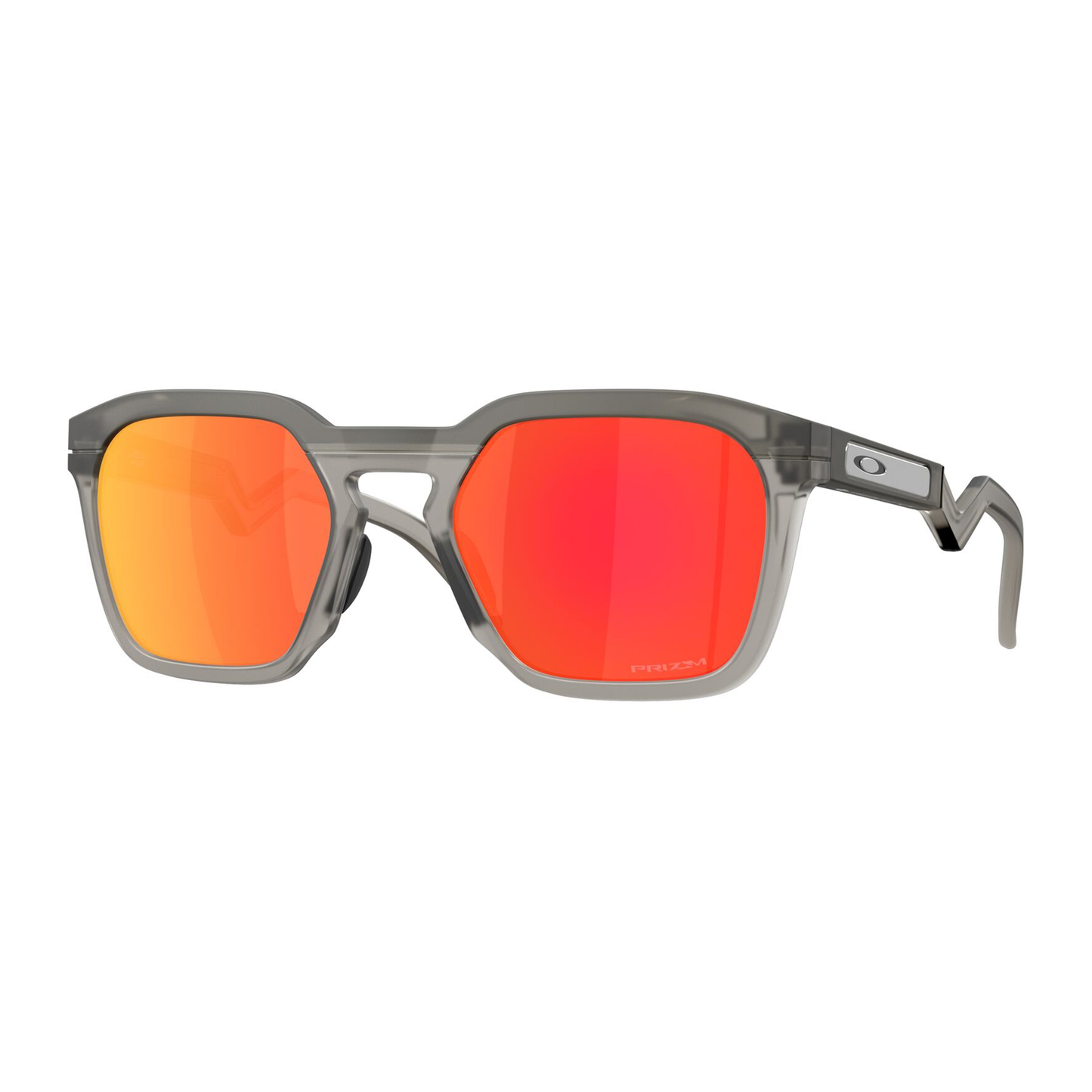 Oakley HSTN SQ Sunglasses, Matte Grey Smoke / Prizm Ruby Lens,