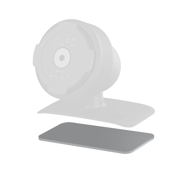 Quad Lock Quad Lock - Replacement Adhesive Car Mount Pad - Front View