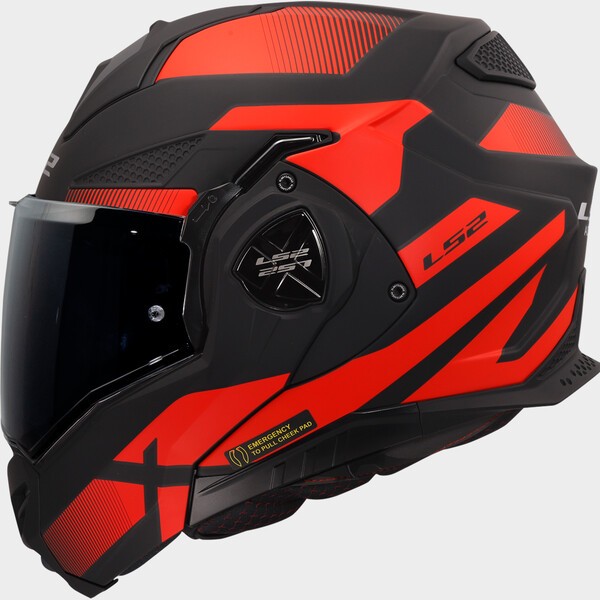 LS2 LS2 FF901 ADVANT X NOVA BLACK RED-06 - Front View