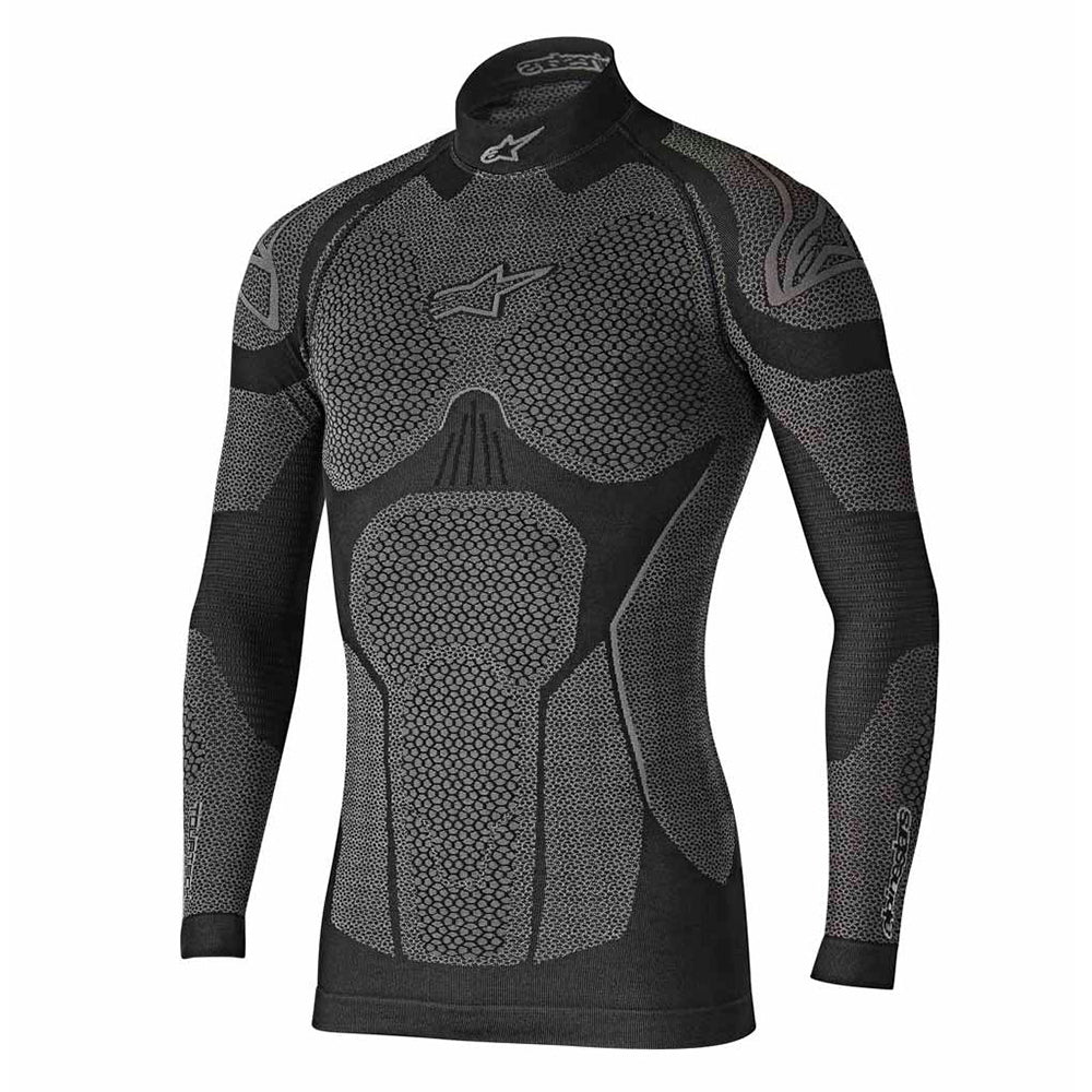 Alpinestars Alpinestars Ride Tech Winter Long Sleeve Black & Grey - Front View