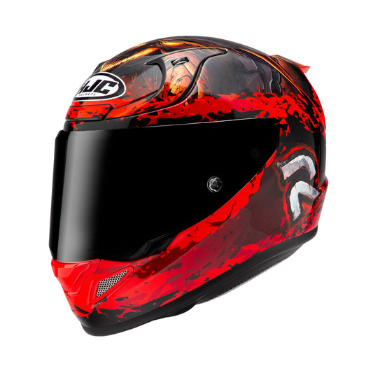 HJC RPHA 12 Diablo Blizzard MC1 Red Includes Free Light Smoke Visor