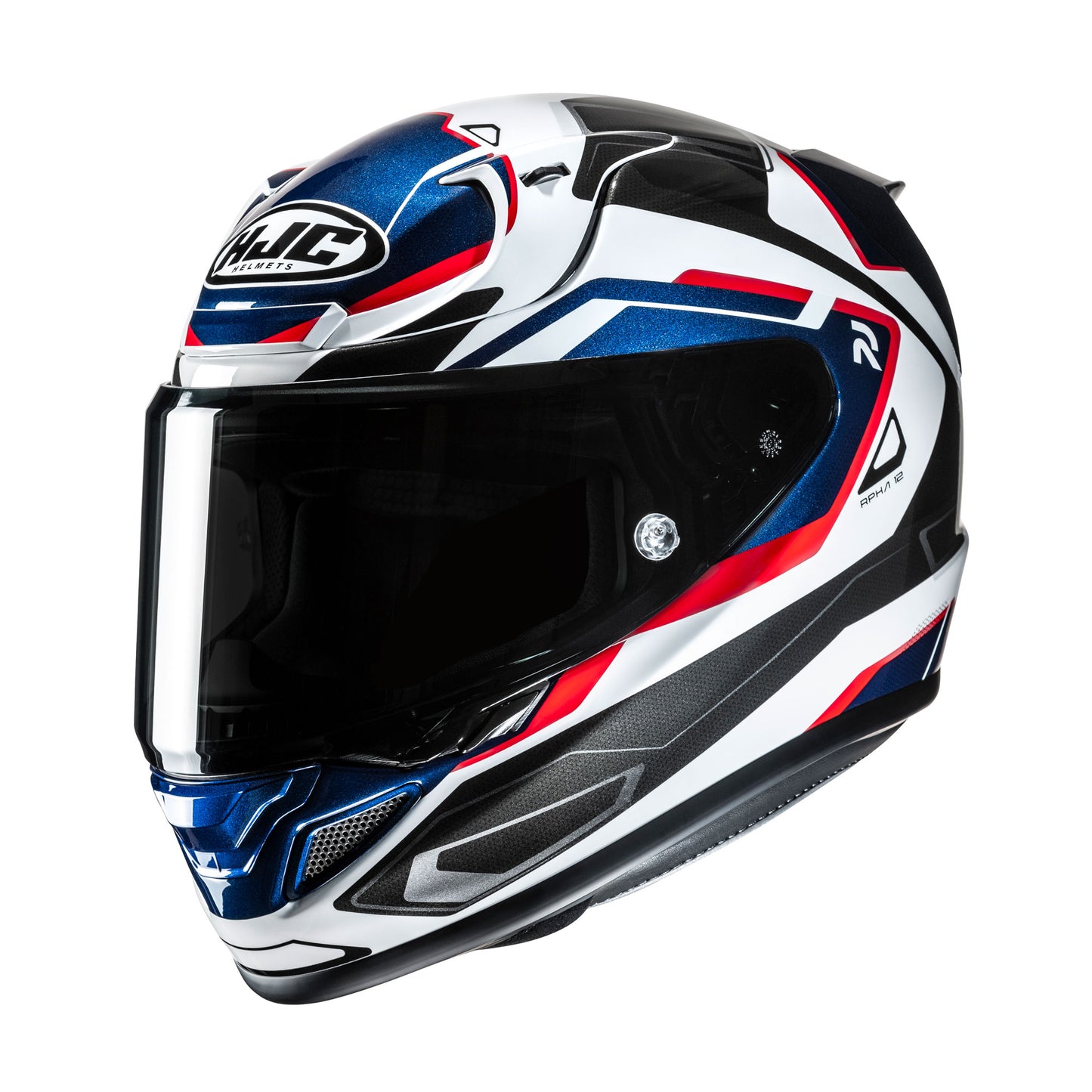 HJC RPHA 12 Brels MC21 White Red Blue Includes Free Light Smoke Visor
