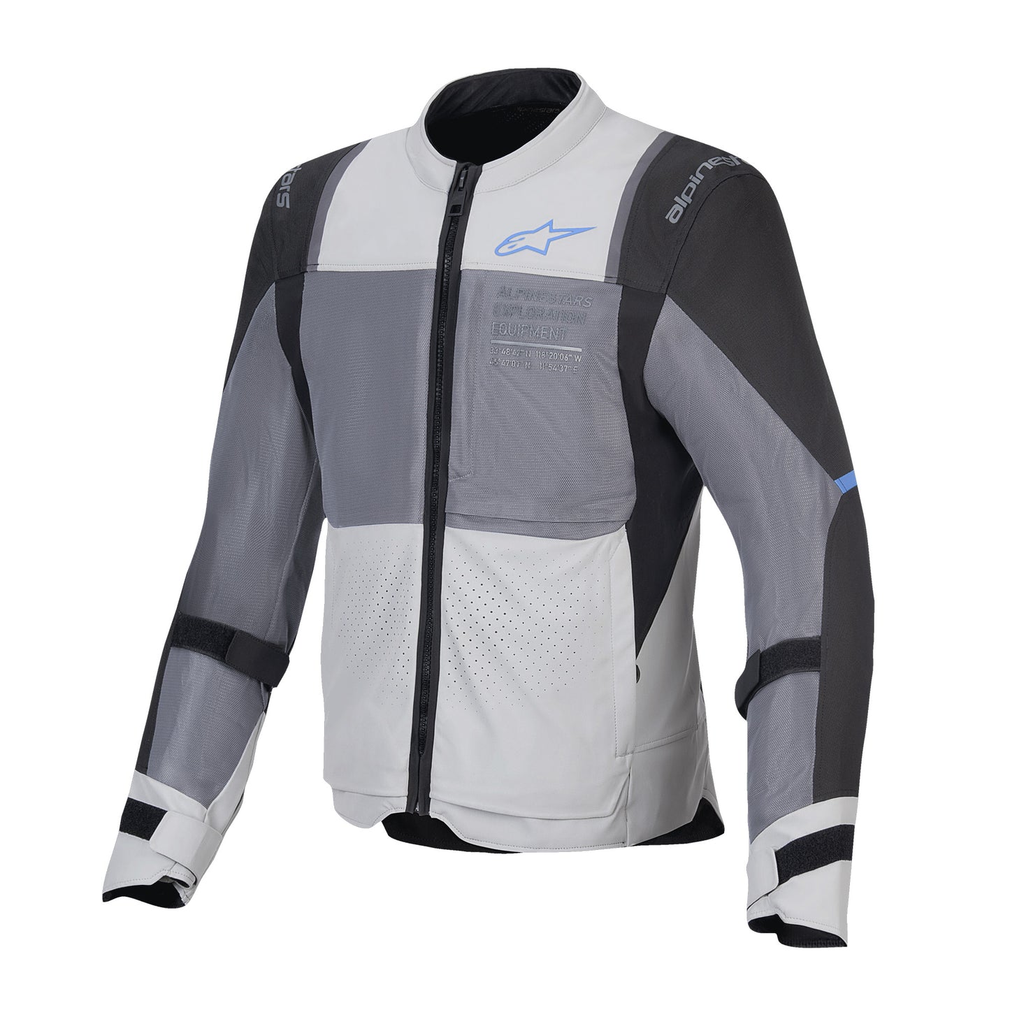 Alpinestars Alpinestars ST-2 Air Jacket Ice Grey Dark Grey Black - Front View