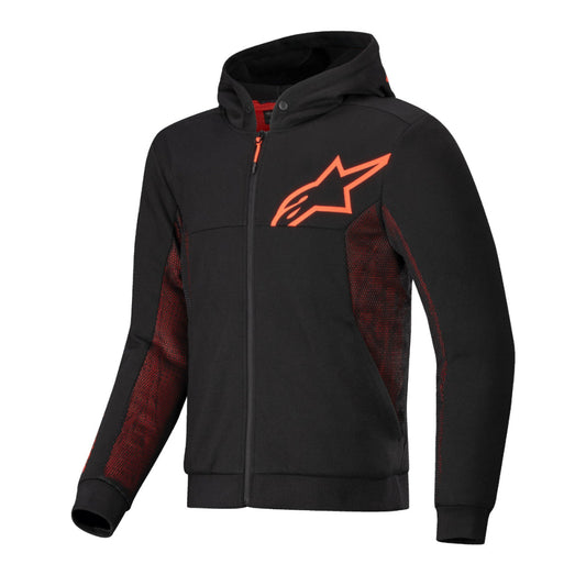 Alpinestars Chrome Air Sport Hoodie Black Red Fluo
