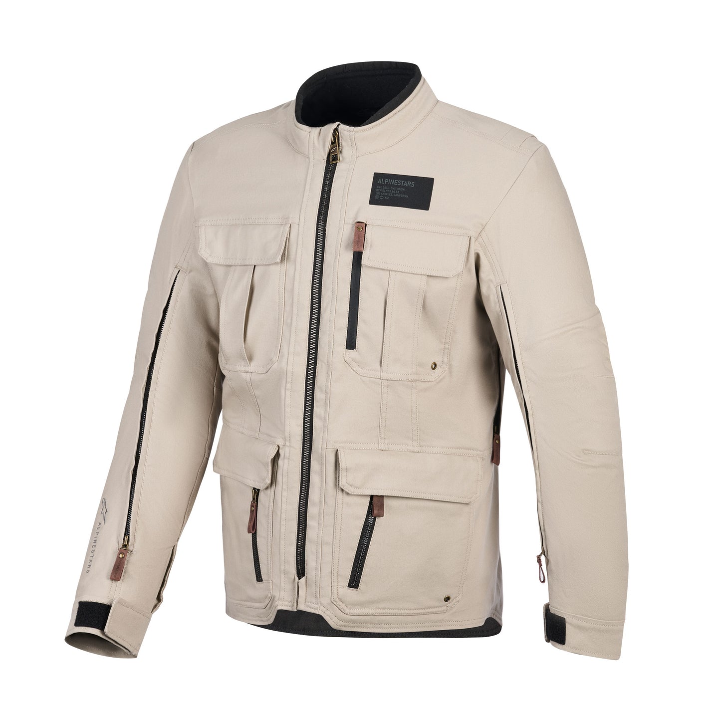 Alpinestars Alpinestars Borrego Drystar Jacket Warm Grey - Front View
