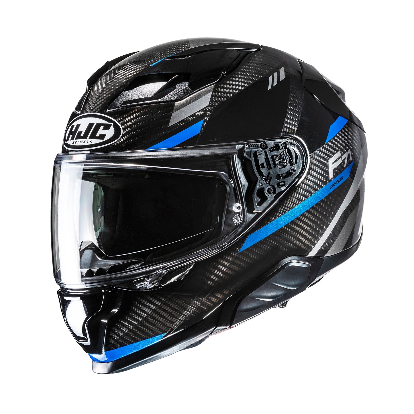 HJC HJC F71 Carbon Esira MC2 Blue - Front View